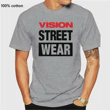Уличная одежда Vision, Мужская Классическая футболка белого цвета с большим логотипом (art.: 3920b65179c7e)