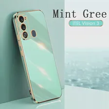Для ITEL Vision 3 чехол Защитный гальванический противоударный чехол для ITEL Vision 3 чехол Силиконовый ТПУ мягкий (art.: 3920c111bf560)