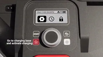 WORX Landroid Vision 2 Get familiar with the control panel